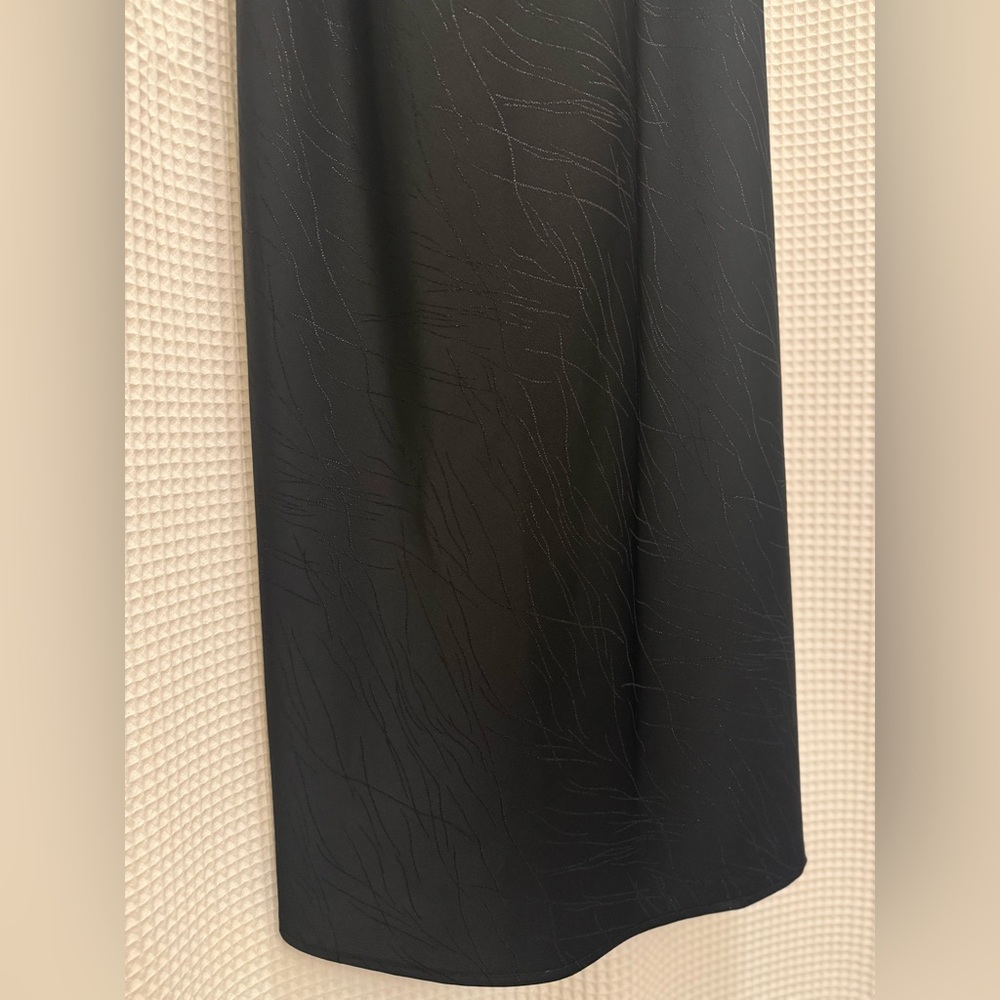 Vintage Black Evening Dress with Sash - size 12 - Picture 5 of 10